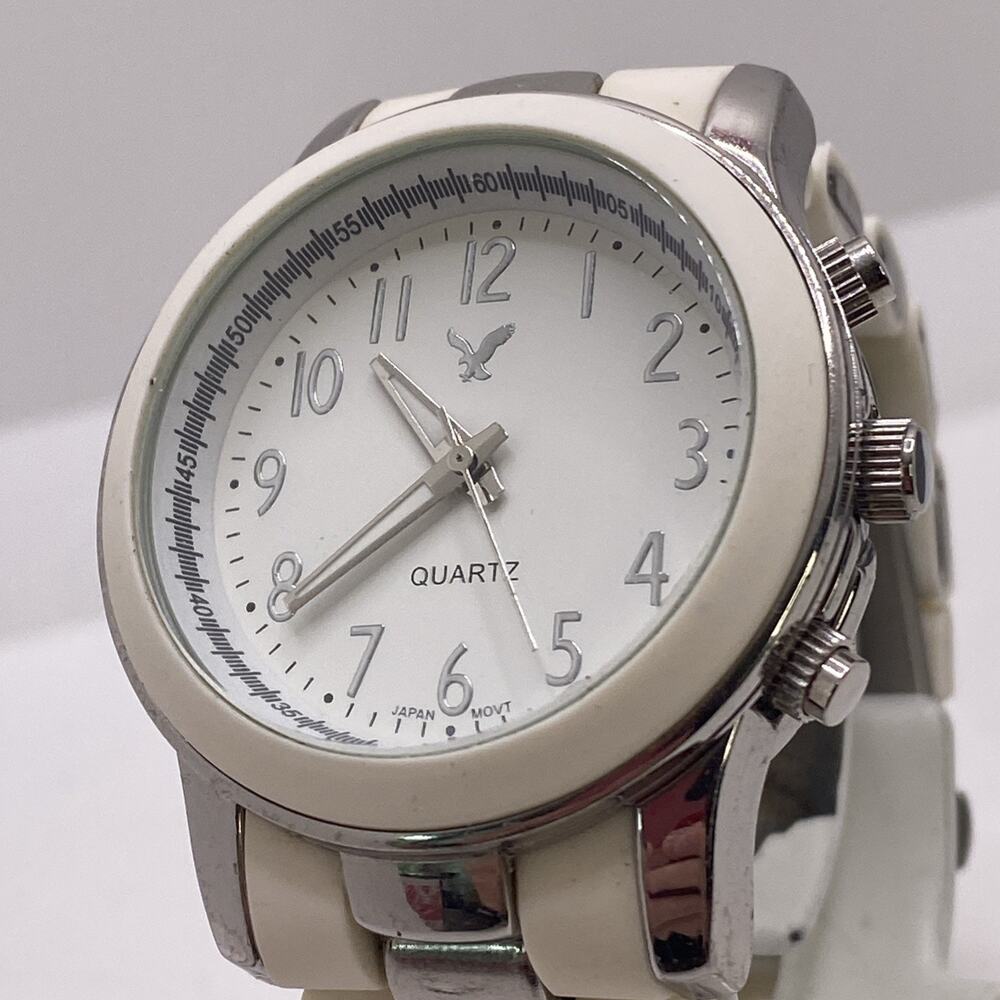 American Eagle Womens Silver White Watch New Battery